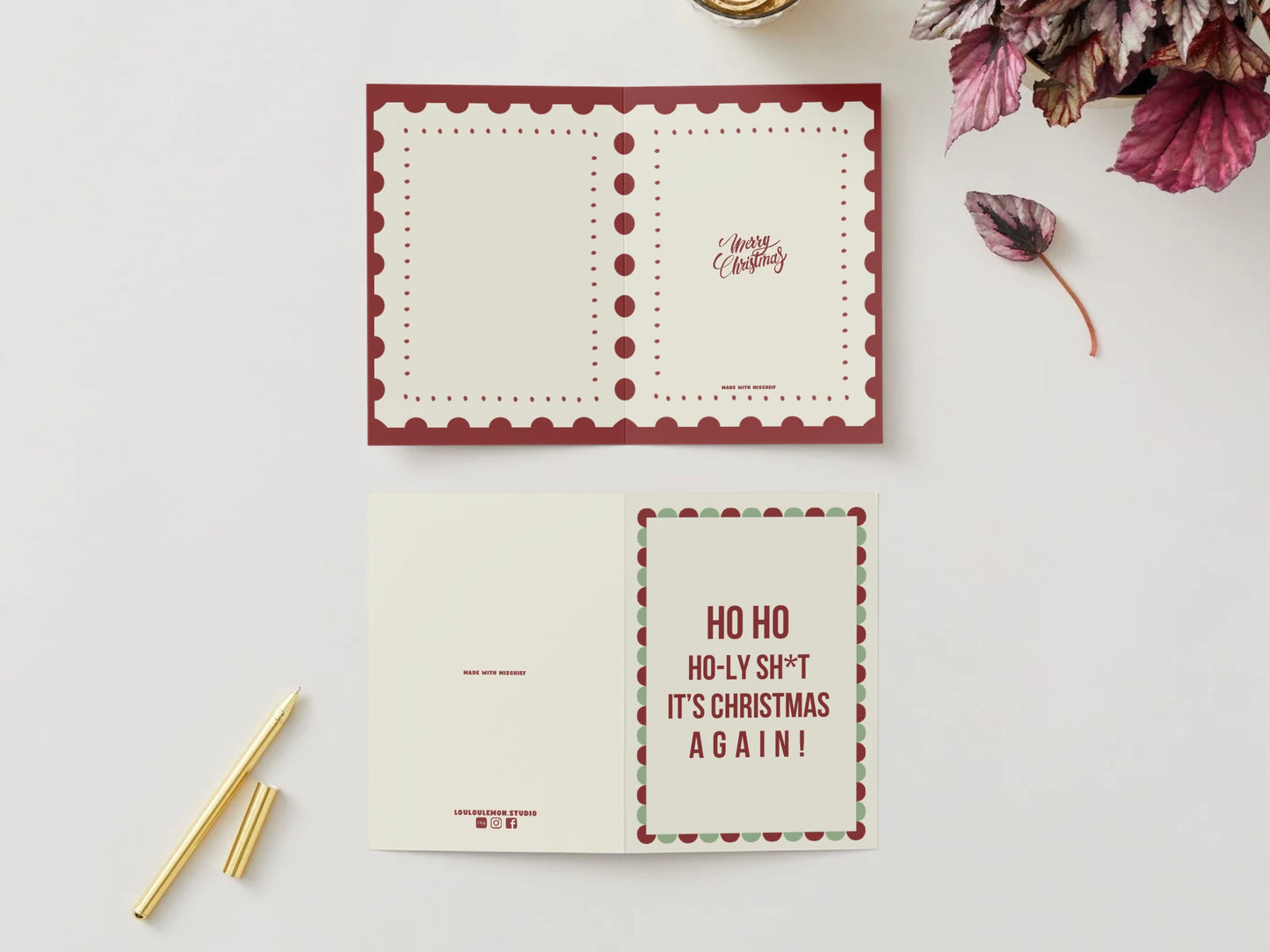 Ho Ho Ho-ly Sh*t Xmas Card