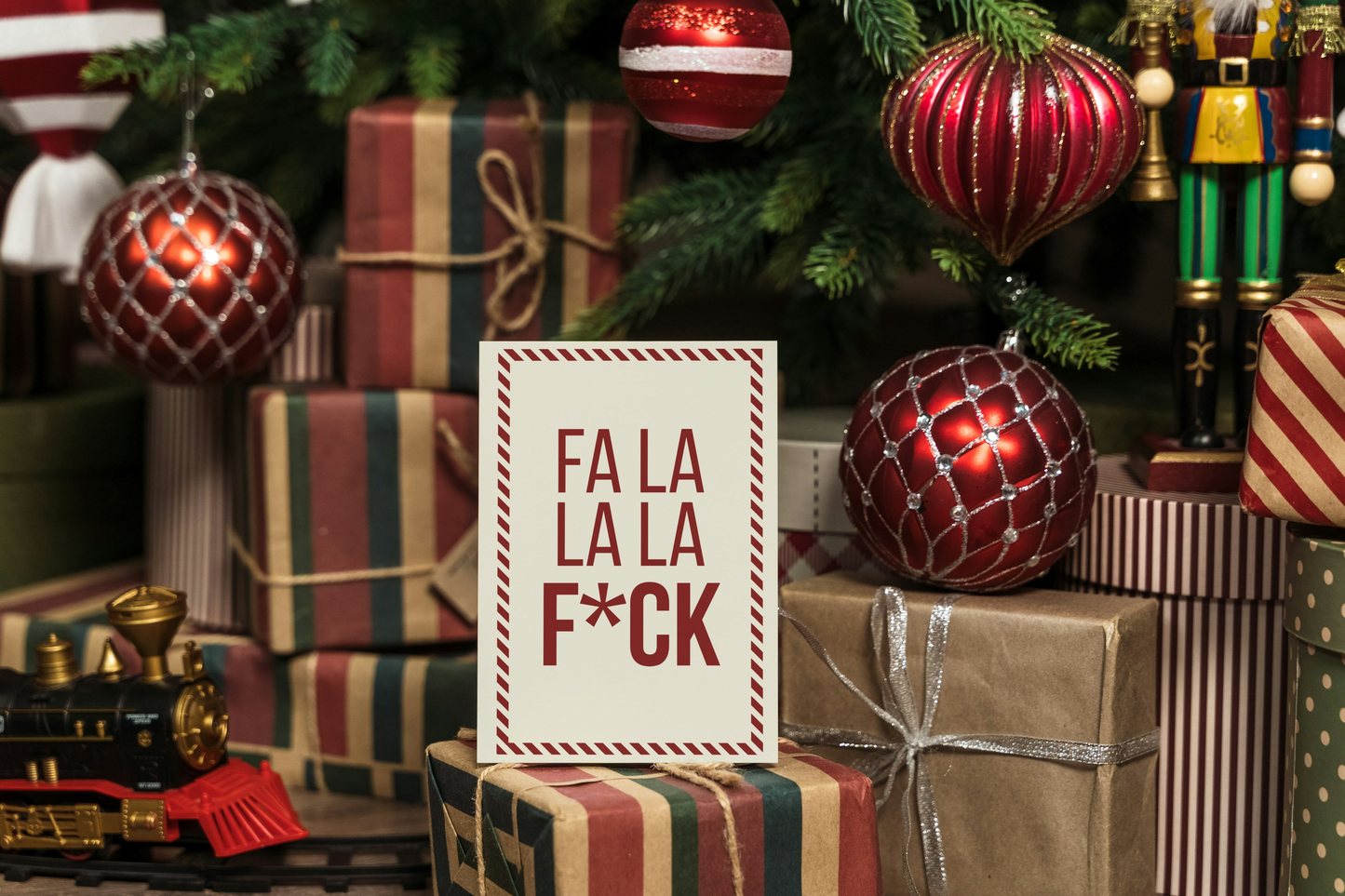 Fa La La La F*ck Xmas Card