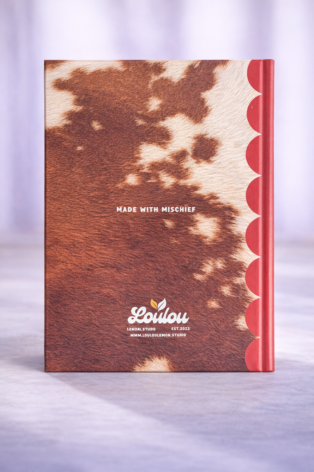"Good F*cking Ideas" Cow-Print Notebook