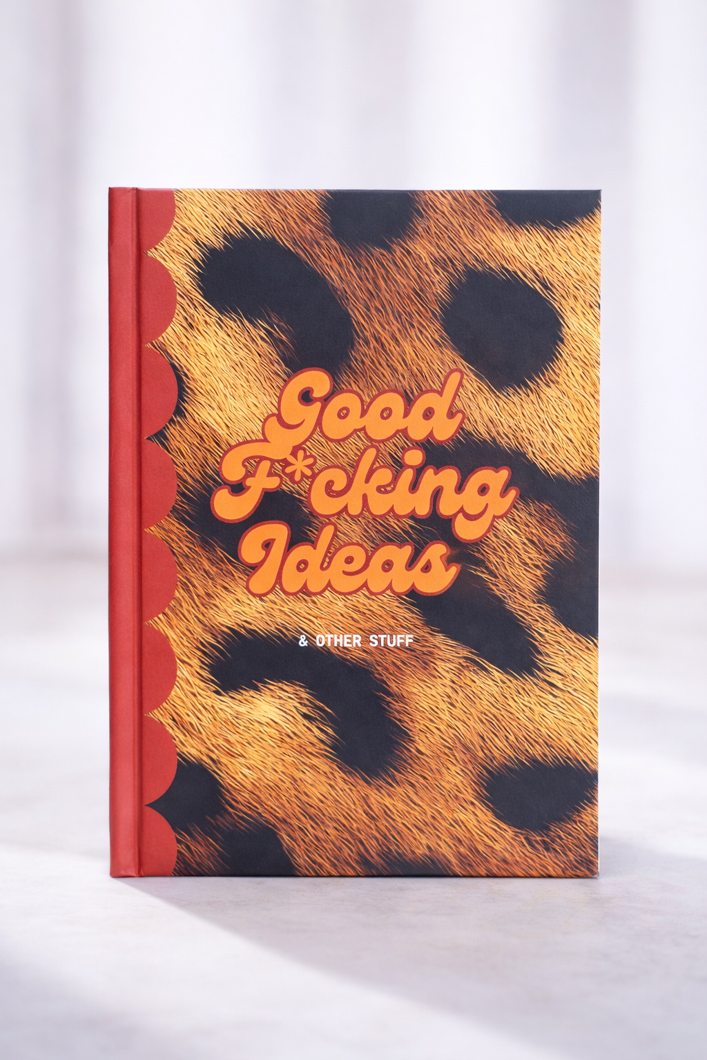 "Good F*cking Ideas" Cheetah-Print Notebook