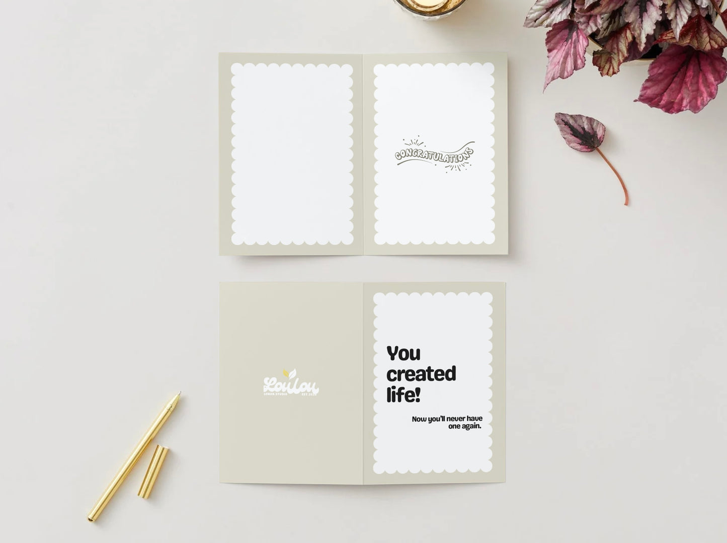 You Created Life Card