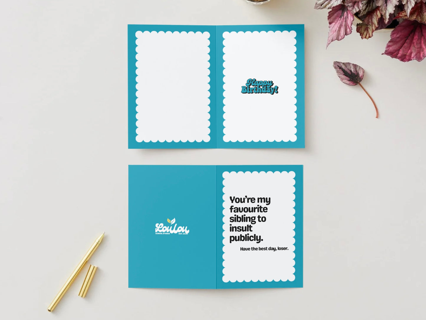You're My Favourite Sibling To Insult Card