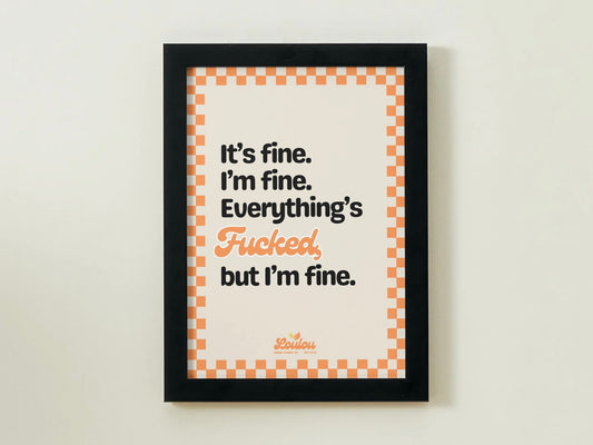 Im fine. It’s fine. Everything’s…