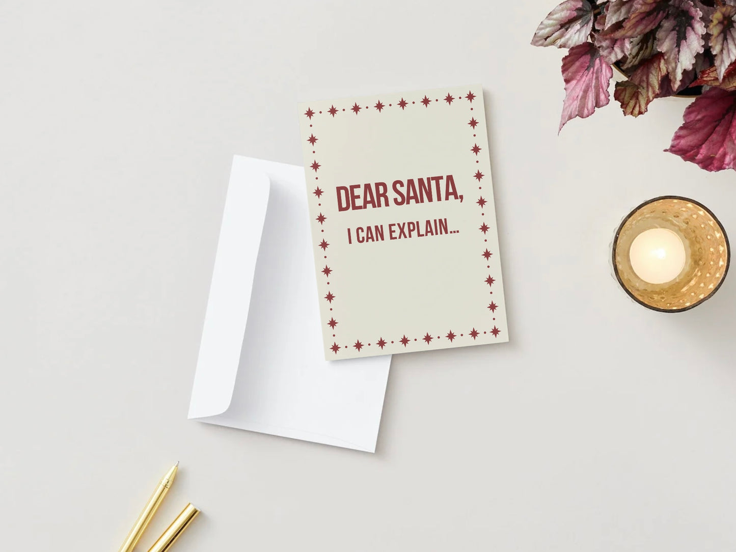 Dear Santa I Can Explain Xmas Card