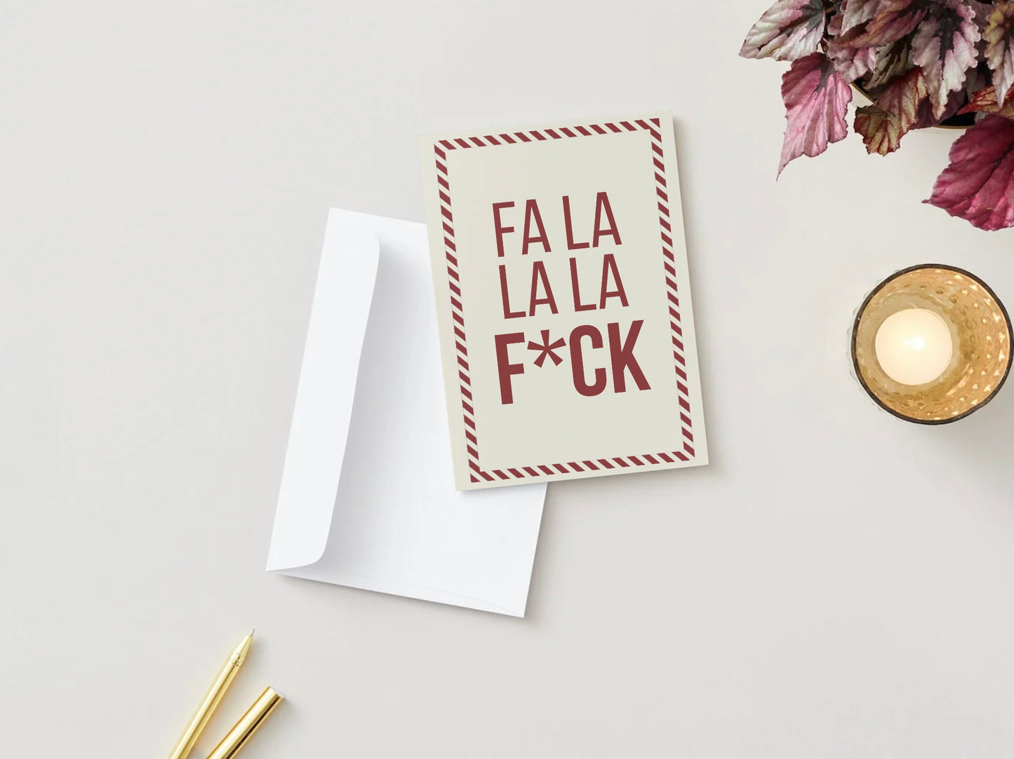 Fa La La La F*ck Xmas Card